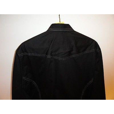 Envy Collection  mens Large slim fit Black casual designer shirt