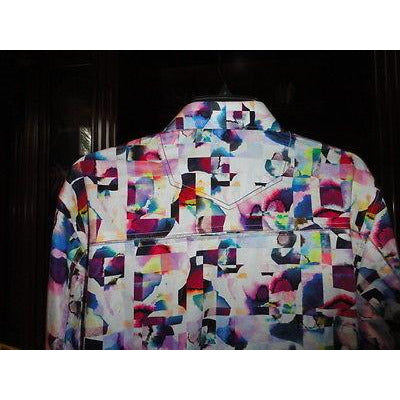 Robert Graham Multicolor Abstract Geometric Print Shirt — Medium