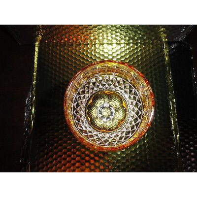 Faberge Xenia Yellow Goblet  Glass  new without the box