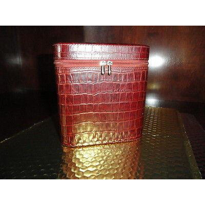 Andre Garcia 12 count Croc Brown Case zippered