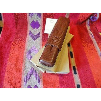 Becker & Musico Chocolate Brown Cigar Case for 2 cigars