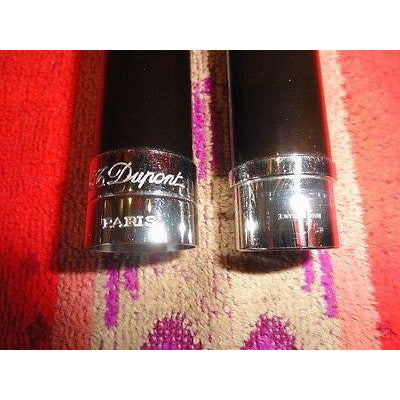 s.t.dupont cigar tube in black lacquer for up to  churchill size cigars 8" long