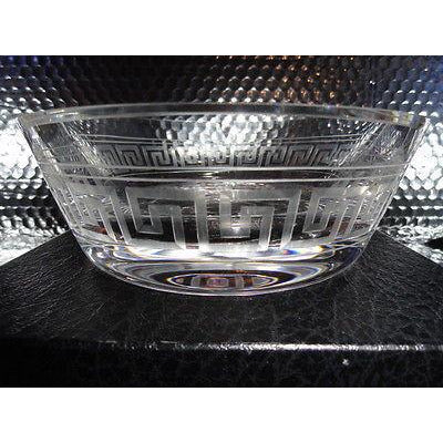 Versace Rosenthal  Studio Line Crystal Ashtray measures 6.25" diameter new