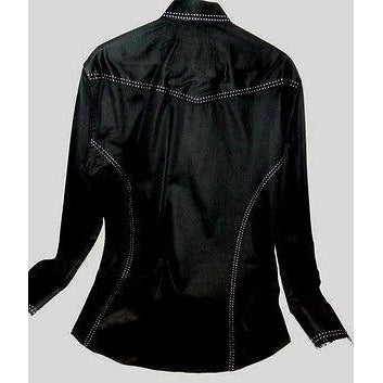 Envy Collection  mens Large slim fit Black casual designer shirt
