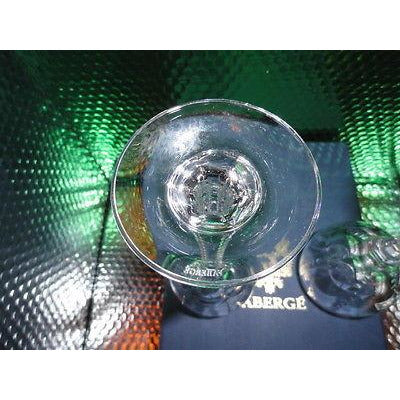 Faberge Bristol Crystal  Glasses in original Faberge box with card