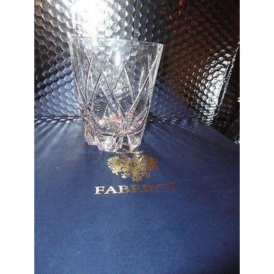 Faberge Atelier Crystal Old Fashion  Glasses set of 4 NIB