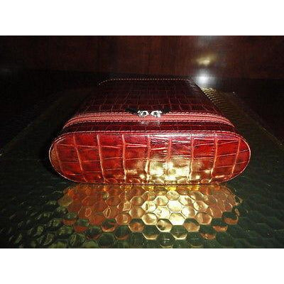 Andre Garcia 12 count Croc Brown Case zippered
