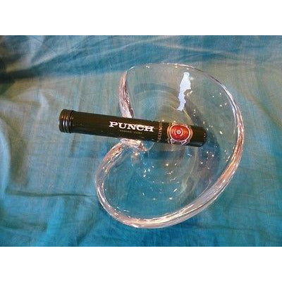 steuben  clear  glass single slot  ashtray