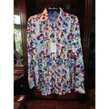 Robert Graham Multicolor Abstract Geometric Print Shirt — Medium