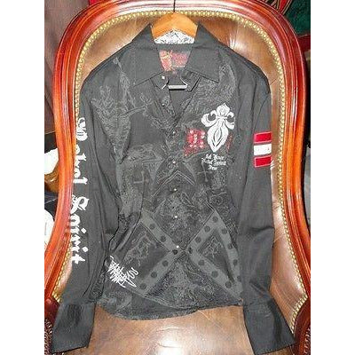 Rebel Spirit Mens Causal Shirt   -Pre-Owned size Medium