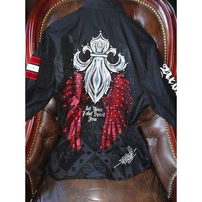 Rebel Spirit Mens Causal Shirt   -Pre-Owned size Medium