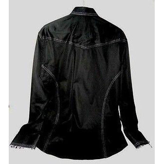 Envy Collection  mens Large slim fit Black casual designer shirt