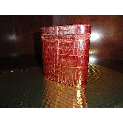 Andre Garcia 12 count Croc Brown Case zippered