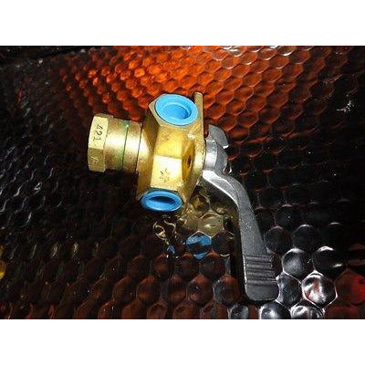 FUEL LINE TANK SHUT OFF SELECTOR 4  WAY VALVE 1/4" FEMALE BRASS by TELEDYNE USA