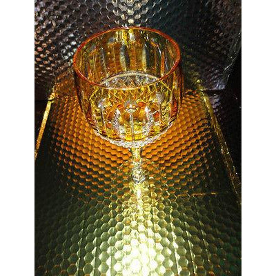 Faberge Xenia Yellow Goblet  Glass  new without the box
