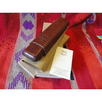 Becker & Musico Chocolate Brown Cigar Case for 2 cigars
