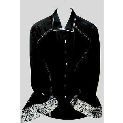 Envy Collection  mens Large slim fit Black casual designer shirt