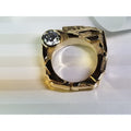 Custom Designed 14K Yellow Gold "Rock" Ring