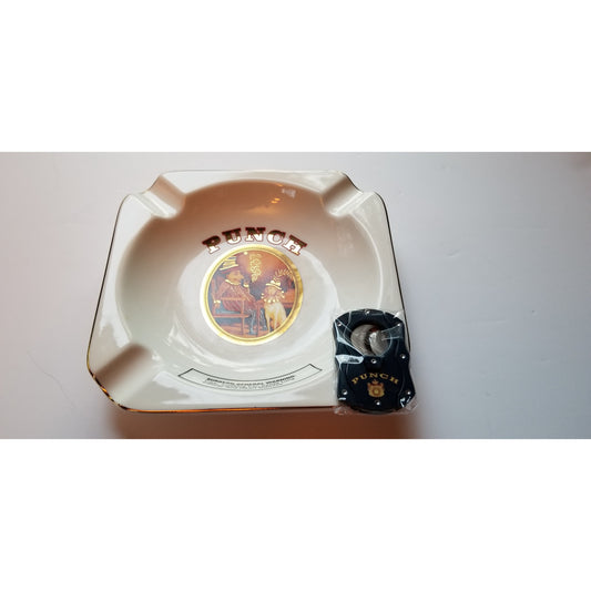 Ceramic Ashtray & cutter