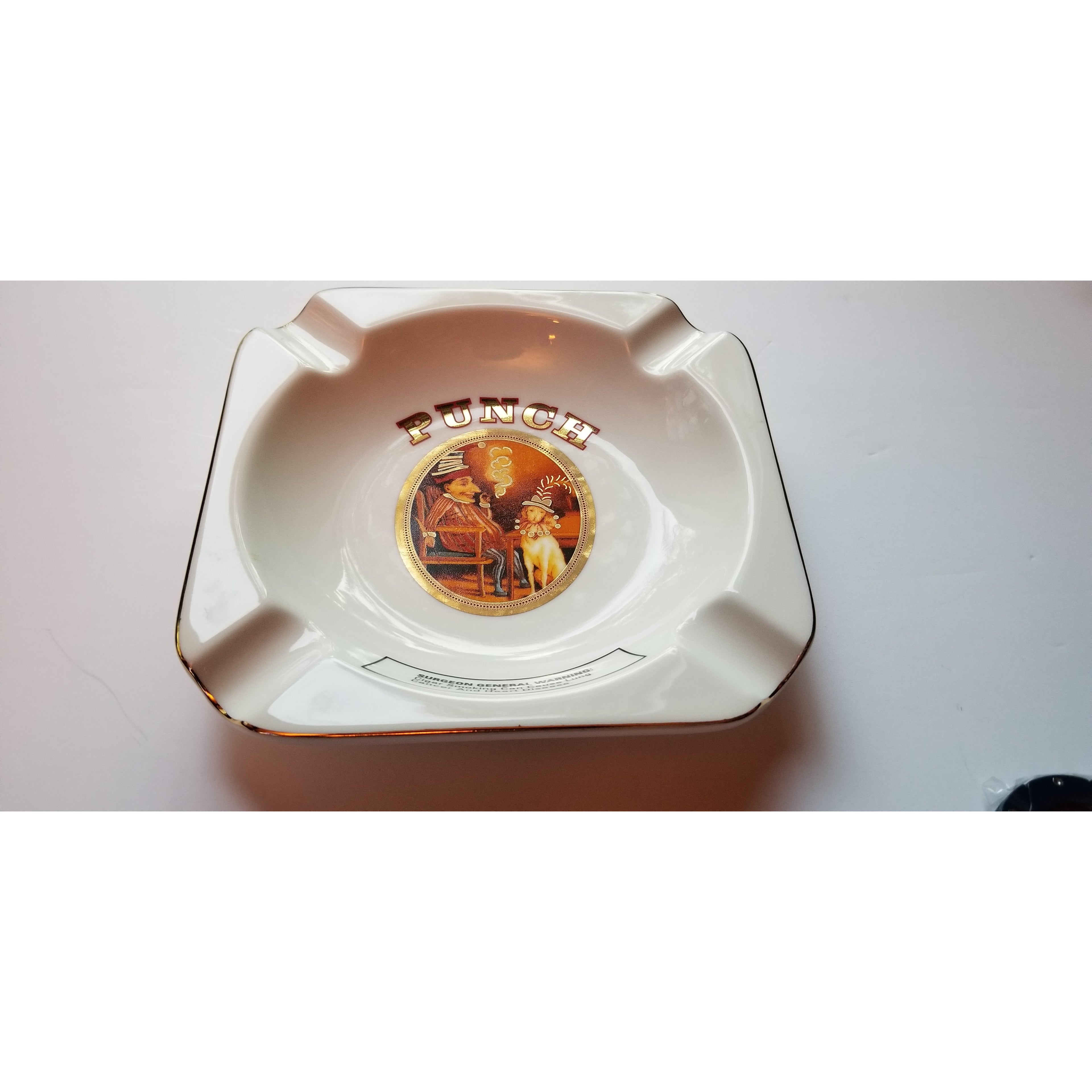Ceramic Ashtray & cutter
