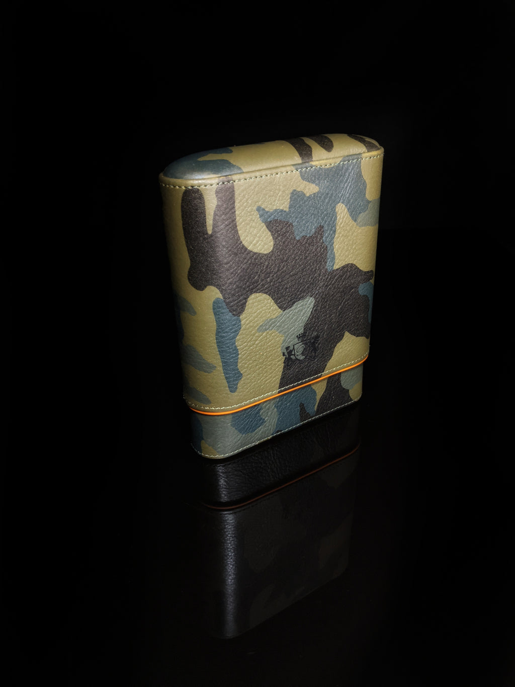 Brizard and Co. Golfer’s Case (Show Band 5) — Camouflage & Orange Leather, New in Box
