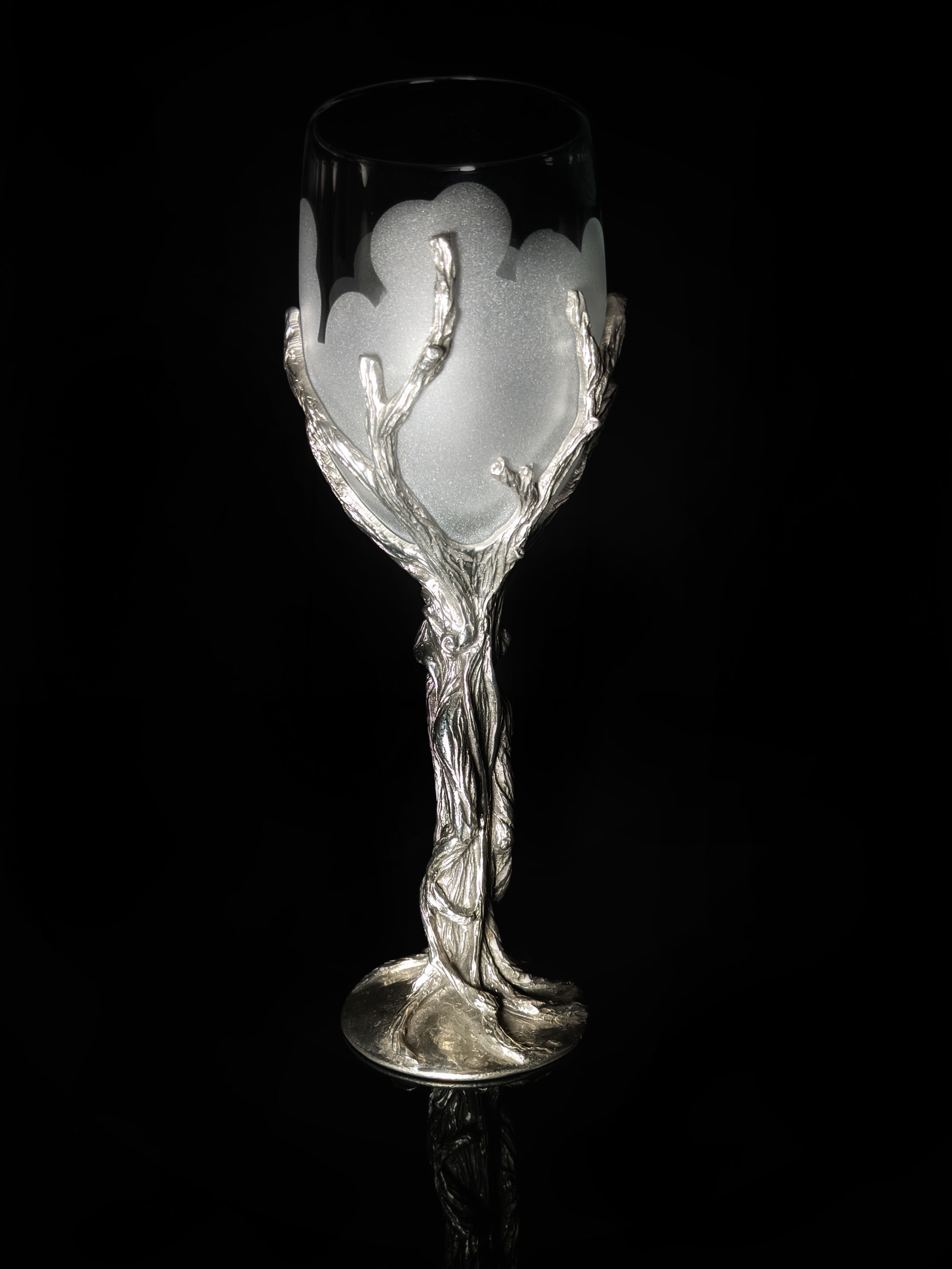 Royal Selangor Lord of Rings " Treebeard " Wine Glass