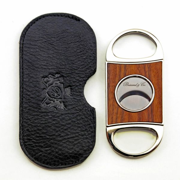 Brizard and Co. Double Guillotine Series 2 Cutter - Rosewood and Black Leather