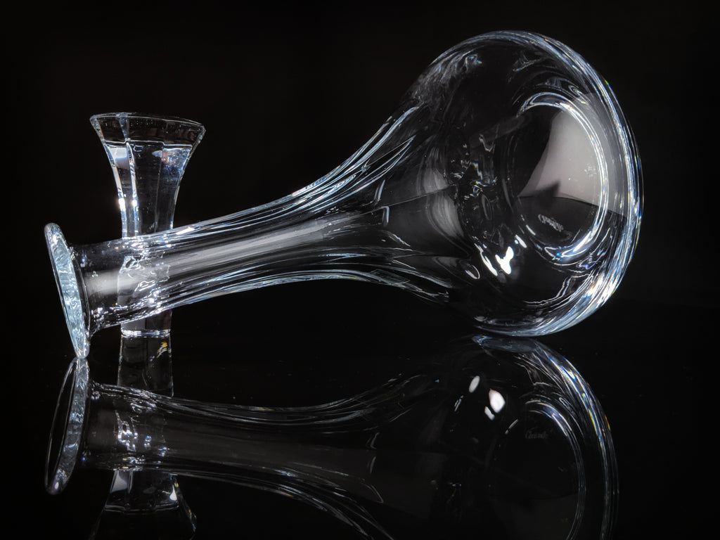 Christofle Crystal Decanter fluted pristine condition with tags