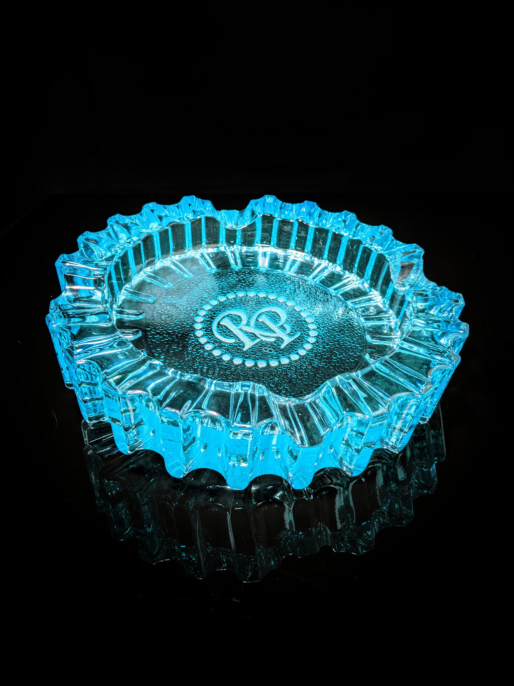 Rocky Patel Aqua Luminoso Glass Ashtray