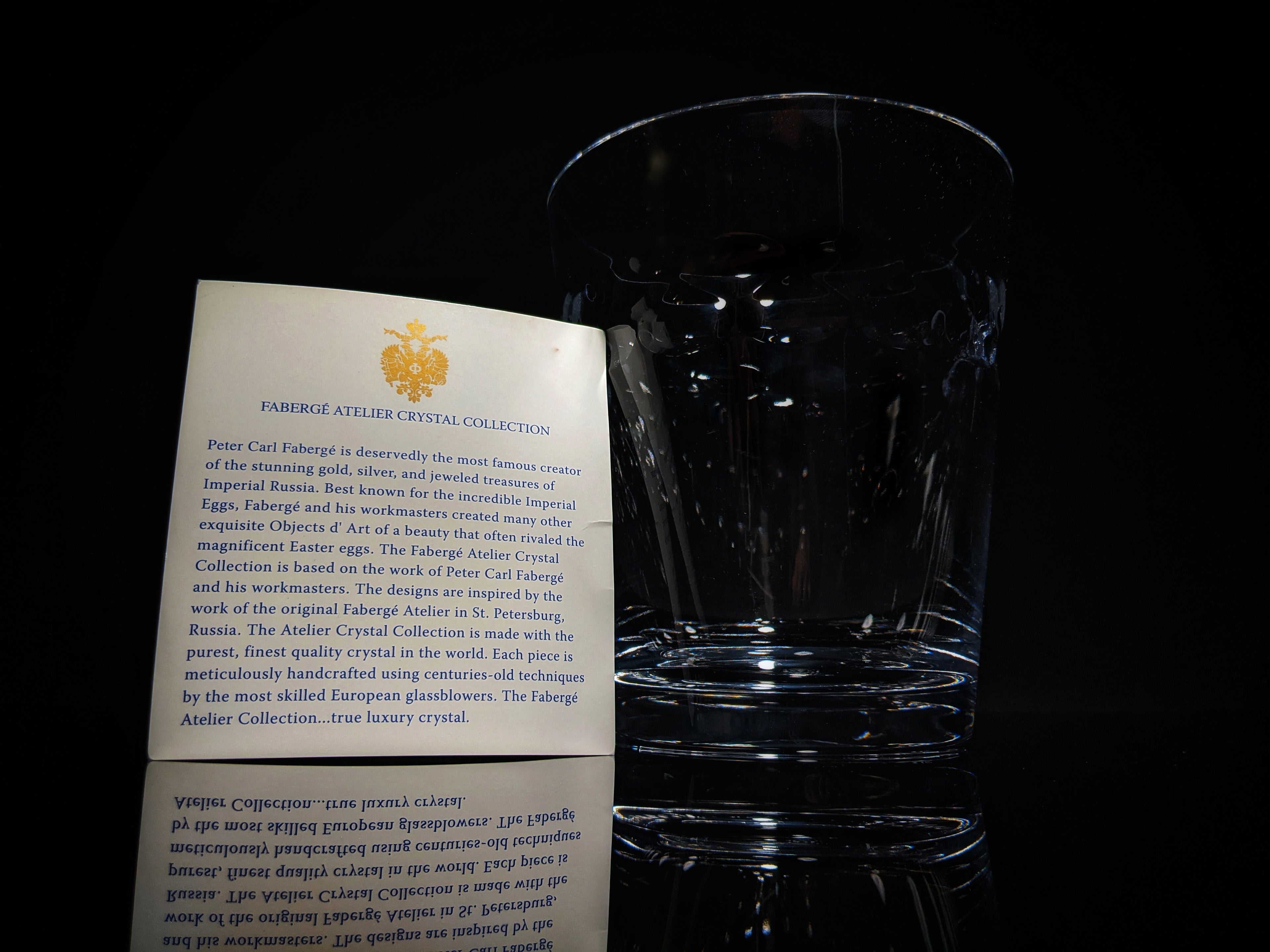 Faberge Atelier Crystal Collection Ice Bucket New In The Box 7" H x 6" W