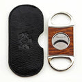 Brizard and Co. Double Guillotine Series 2 Cutter - Sapele Pommele and Black Leather