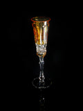 Faberge Xenia Yellow Gold  Cut to Clear Crystal Flute