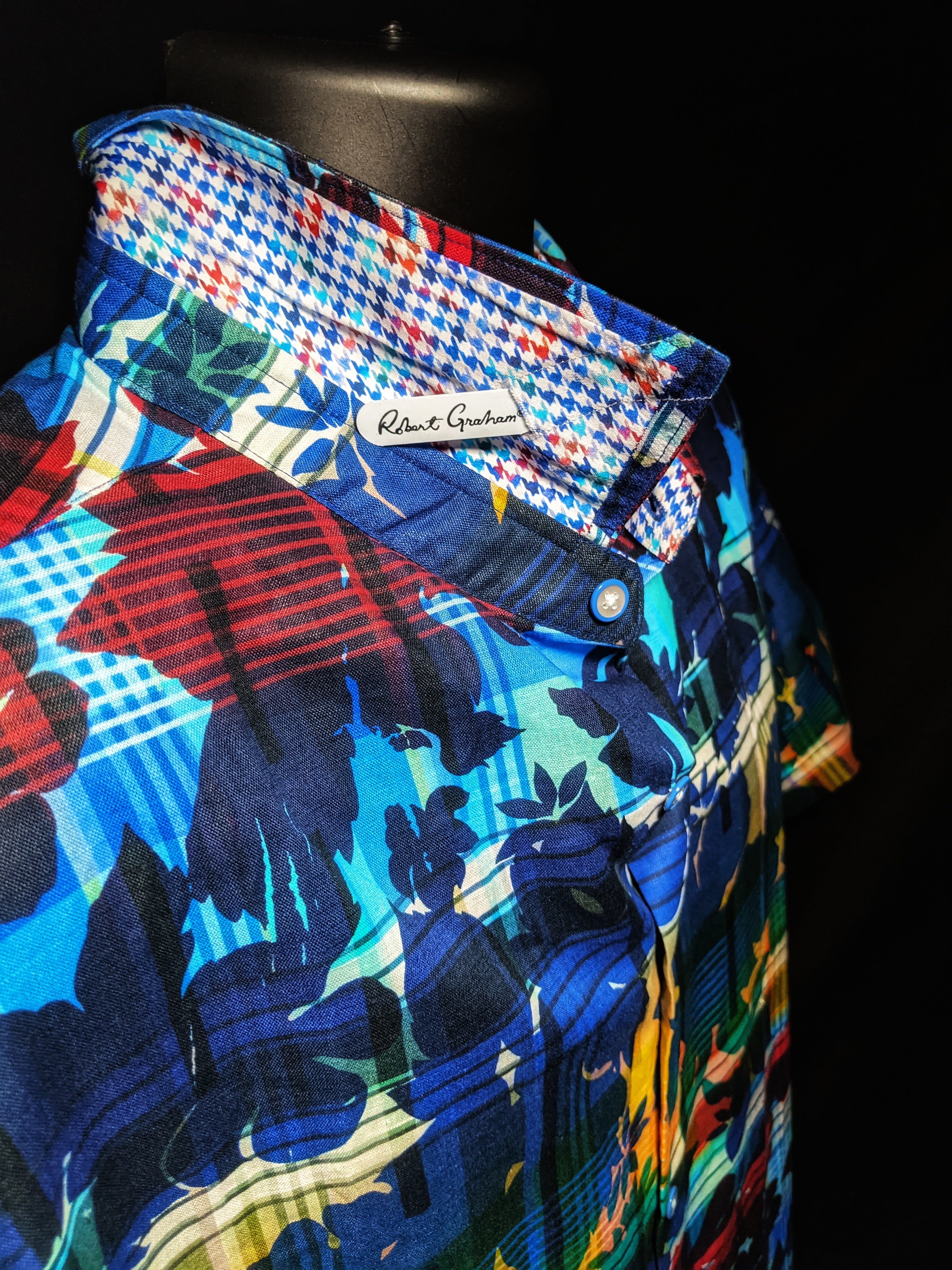 Robert Graham Cul de Sac Short Sleeve Shirt - Large
