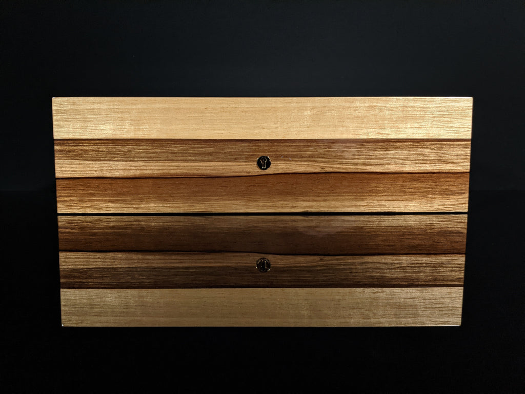 Elie Bleu Limba Wood Humidor 110 count