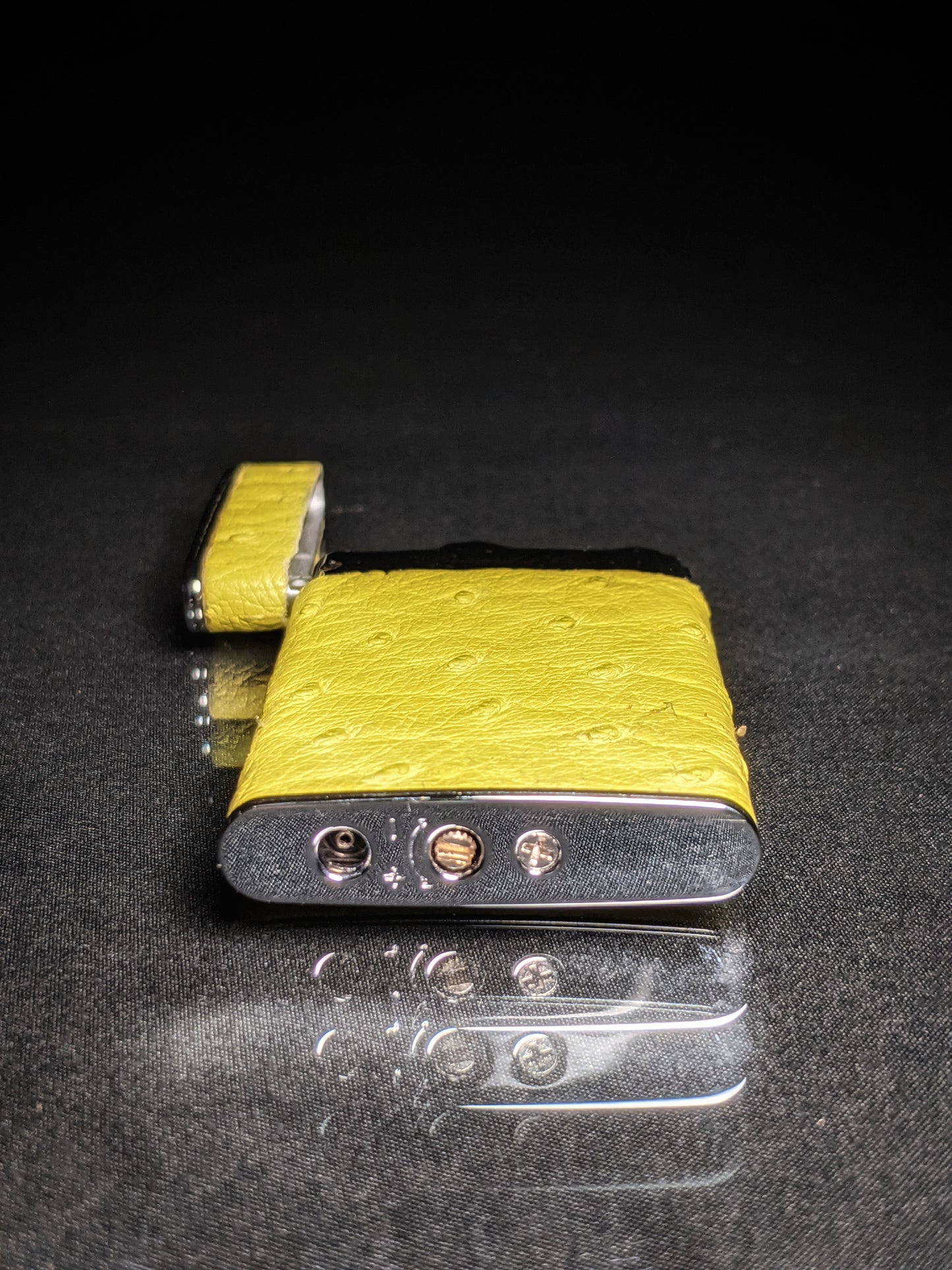 Brizard and Co Ostrich Matcha Sottile Lighter