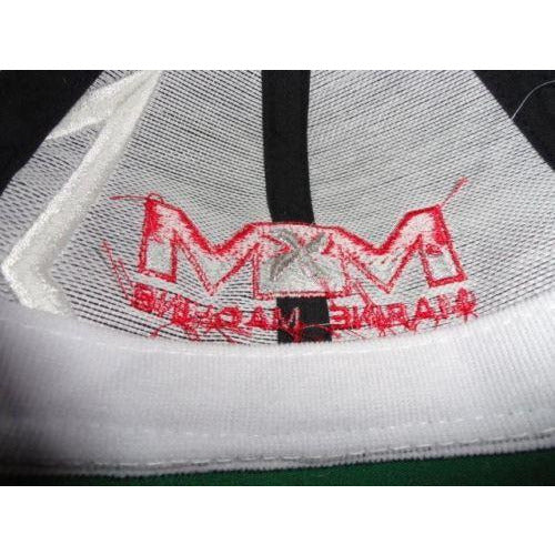 Marine Machine  Black & Grey jagged edge embroidered baseball cap