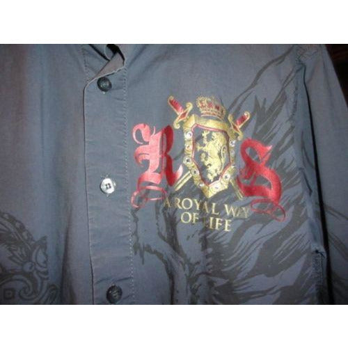 Rebel Spirit Men's Long Sleeve Shirt Medium  Royal Way of Life