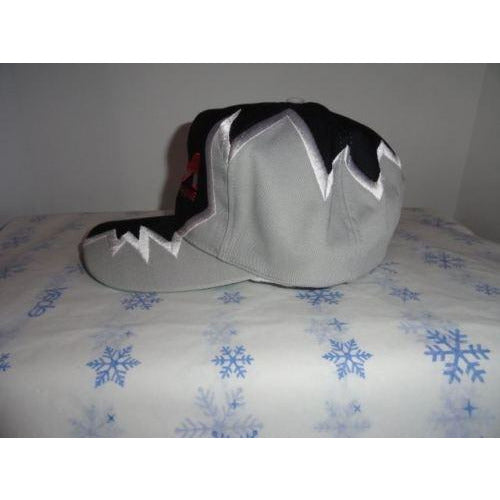 Marine Machine  Black & Grey jagged edge embroidered baseball cap