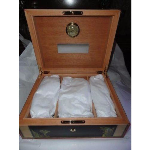 Elie Bleu Alba Black Sycamore Humidor 75 count