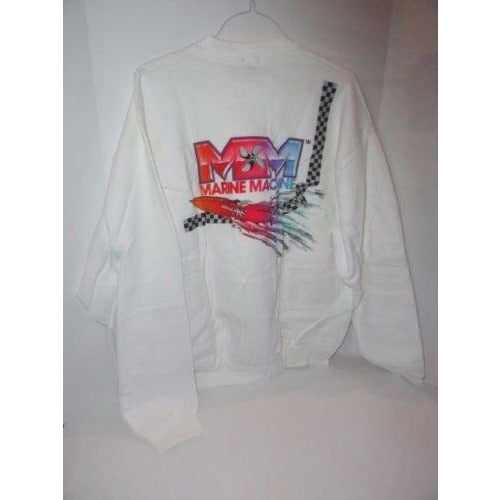 Marine Machine sweat shirt with power boat