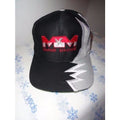 Marine Machine  Black & Grey jagged edge embroidered baseball cap