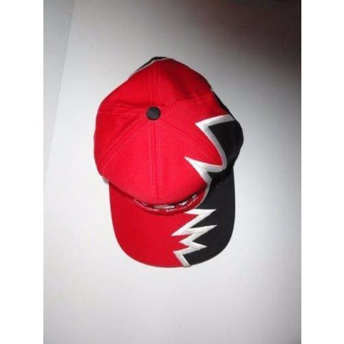 Marine Machine  Red jagged edge embroidered baseball cap