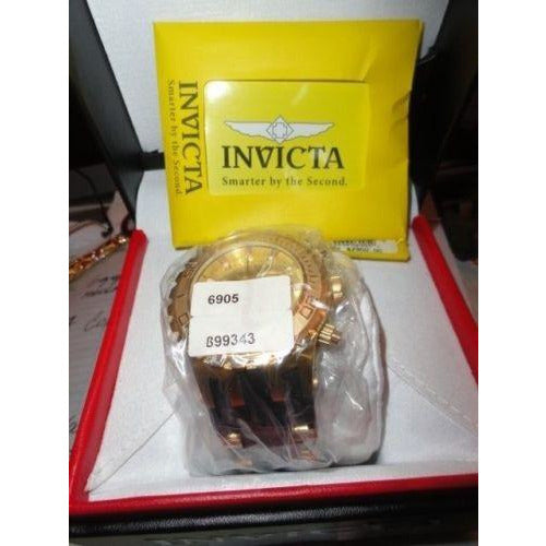 Mens Invicta 6905 Reserve Subaqua Specialty Chronograph Gold Plated Swiss Watch