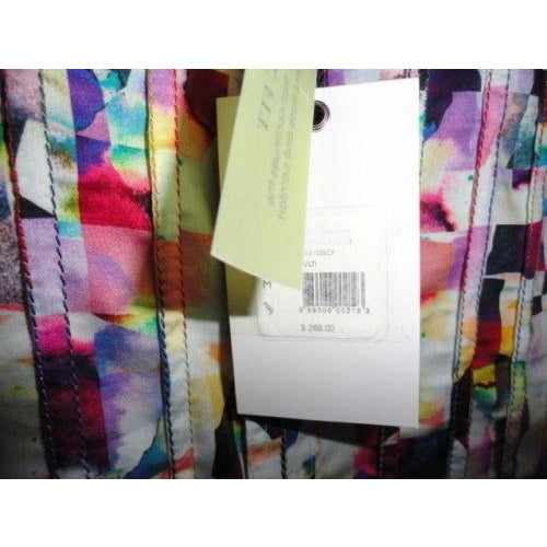 Robert Graham Multicolor Abstract Cubist Print Shirt — Medium