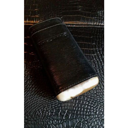 Andre Garcia Black  leather  case