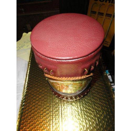 leather cedar storage jar