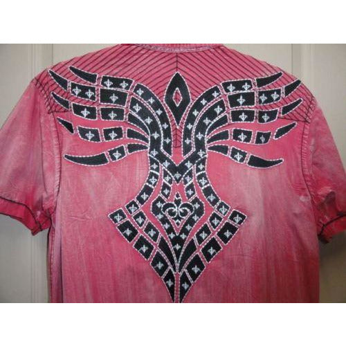 Men's Roar Signature Short Sleeve Button Up Shirt Size Medium