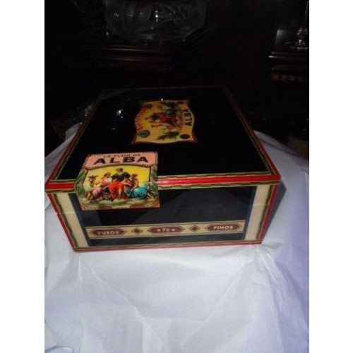 Elie Bleu Alba Black Sycamore Humidor 75 count