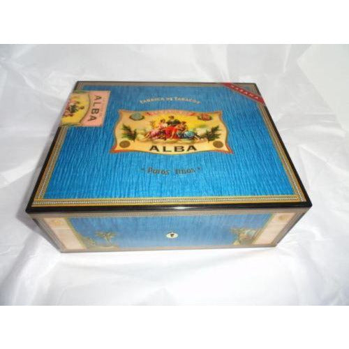 Elie Bleu Alba Blue  Humidor 75 count