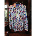 Robert Graham Multicolor Abstract Cubist Print Shirt — Medium